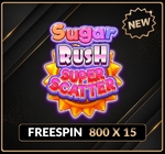 Sugar Rush Super Scatter Free Spin 800 X 15